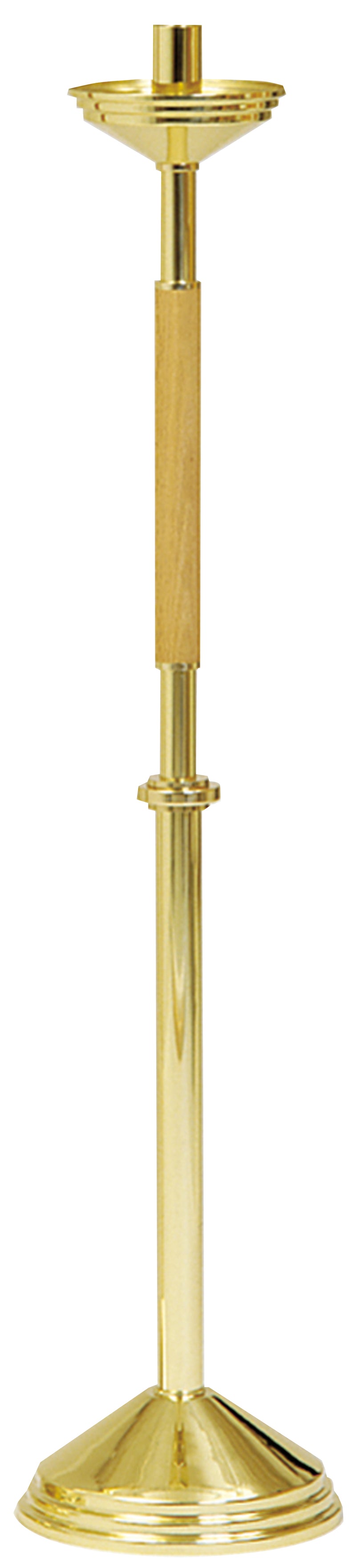Processional Candlestick | 46" H, 10-1/2" Base, 1-1/2" Socket | K-758 | Koley's Inc.