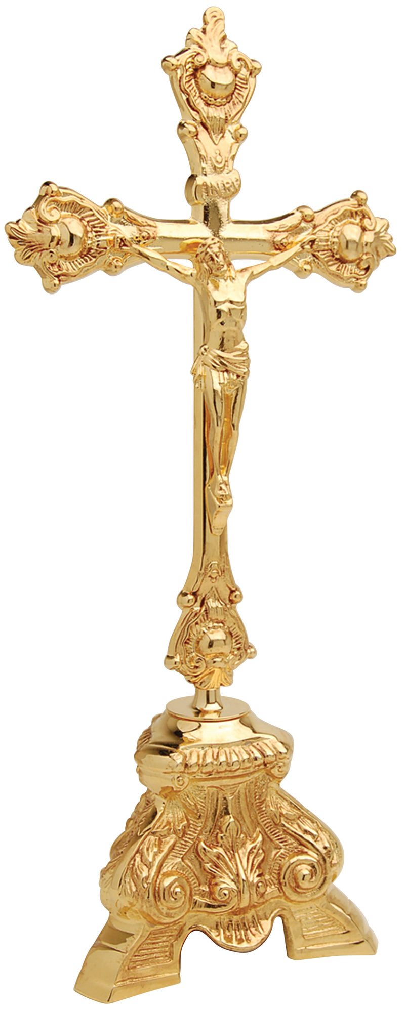 24K Gold Plated Altar Crucifix | 17-1/2" H | Koley's Inc.