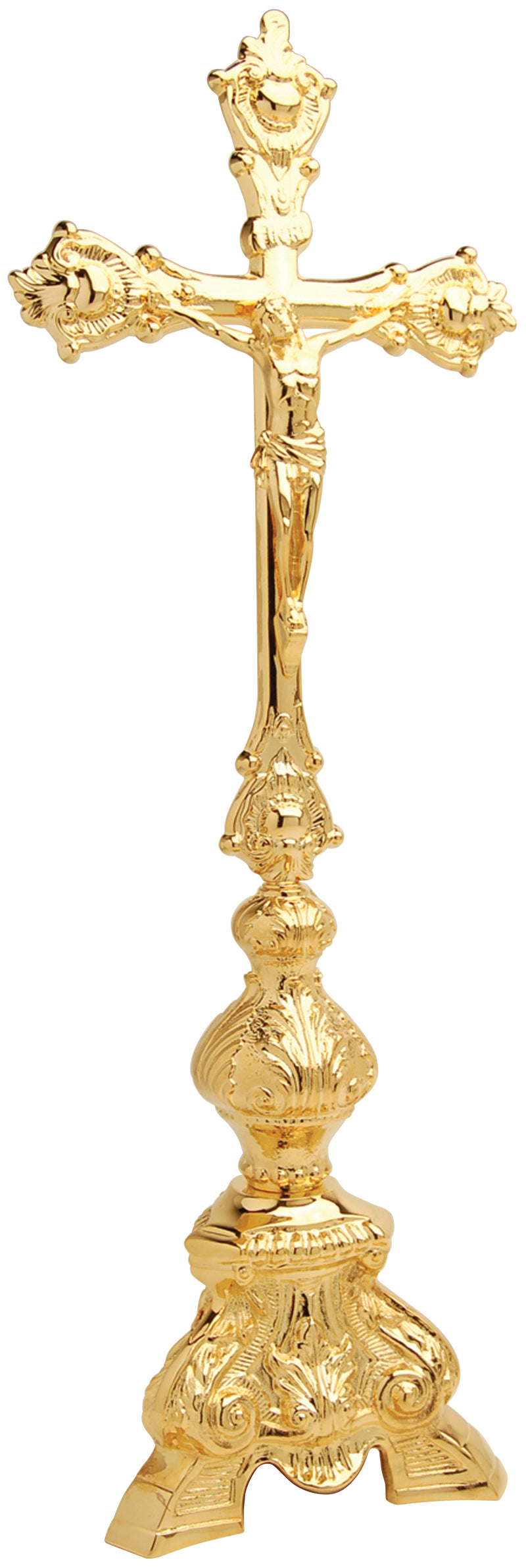 24K Gold Plated Altar Crucifix | 21-1/4" H | Koley's Inc.