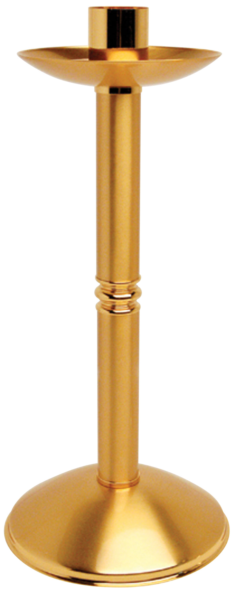 24K Gold Plated Altar Candlestick | 14-1/2" H | Koley's Inc.