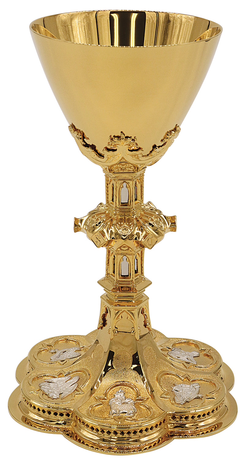Gold Plated Chalice with Silver Accents | Koley's Inc.