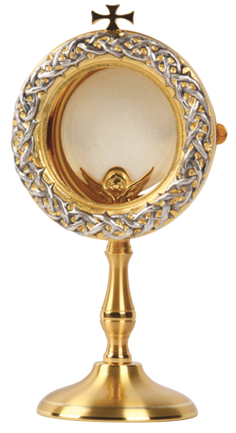 Gold and Silver Plated Chapel Monstrance with Crown of Thorns | Koley's Inc.