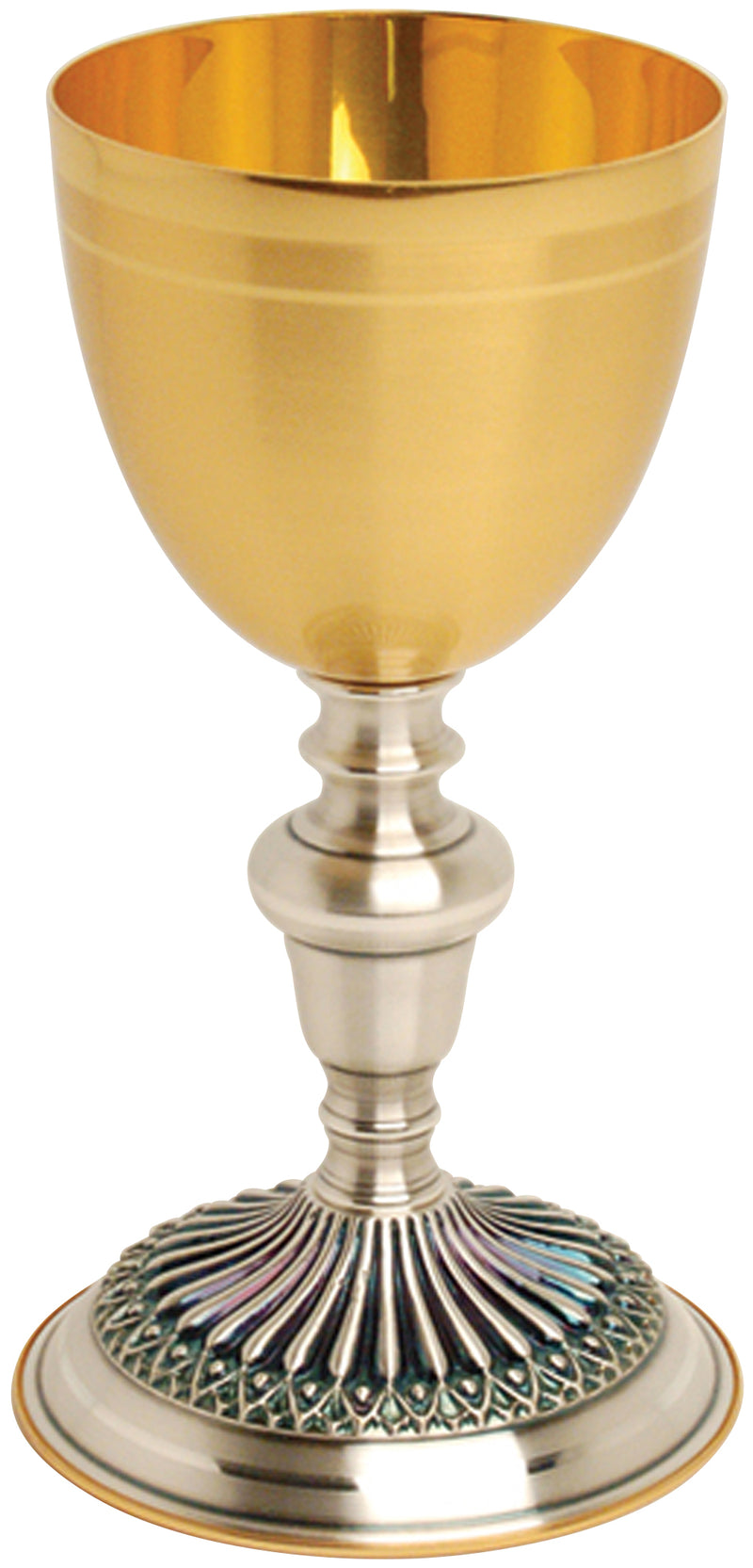 Chalice with 24K Gold Cup and Oxidized Silver Base | Koley's Inc.