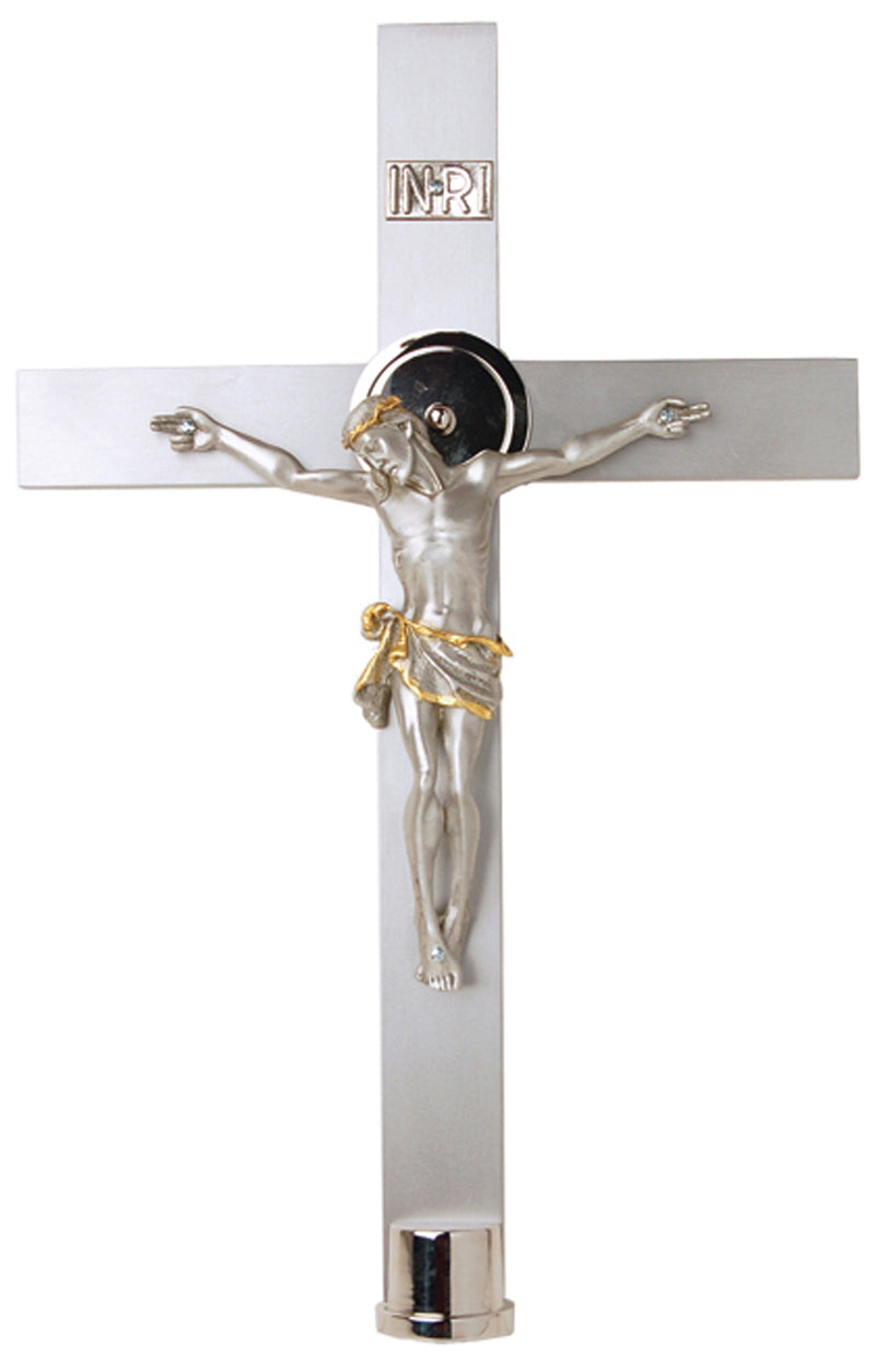 Stainless Steel Funeral Processional Crucifix | Koley's Inc.