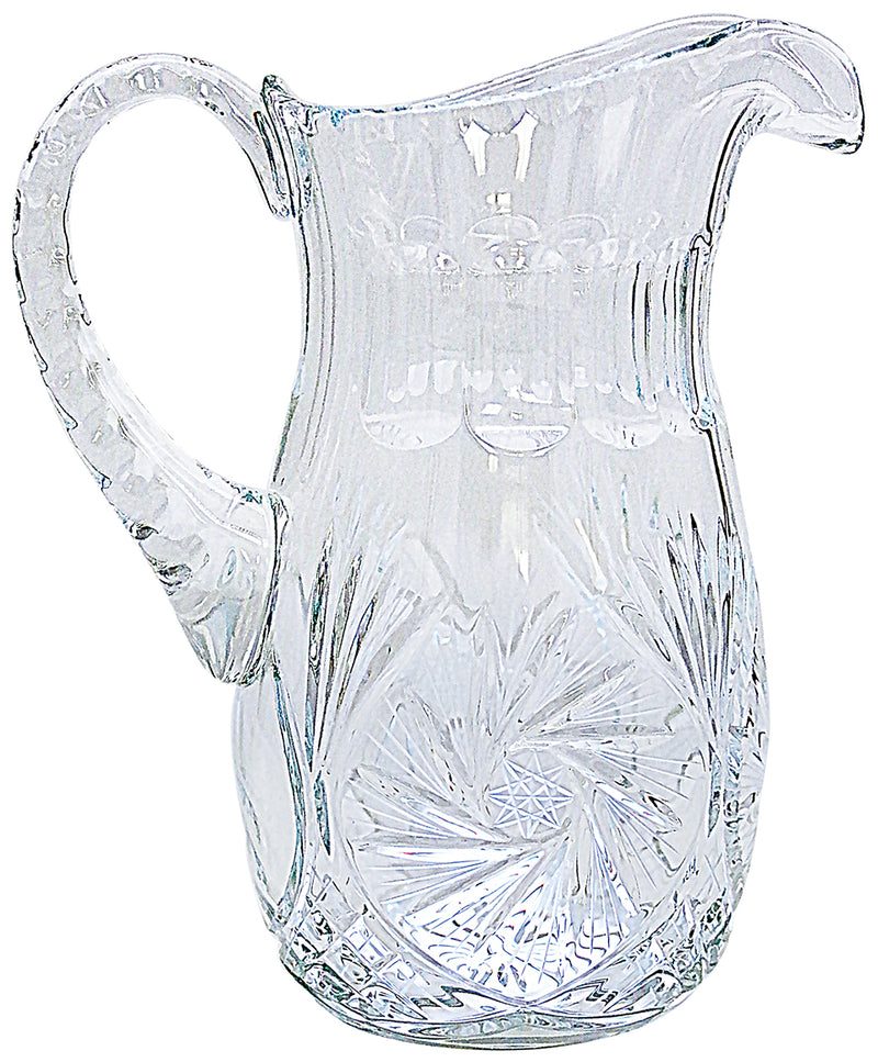 Large Cut Crystal Pitcher 8.25 inch 32 oz Liturgical Vessel | Koley's Inc.
