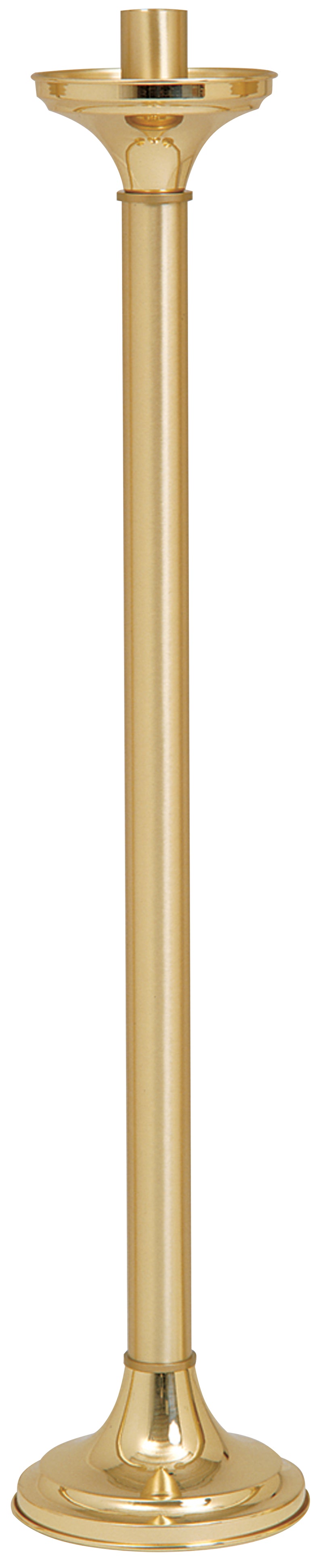 Paschal Candlestick, Two-Tone Brass Finish, 42" | Koley's Inc.
