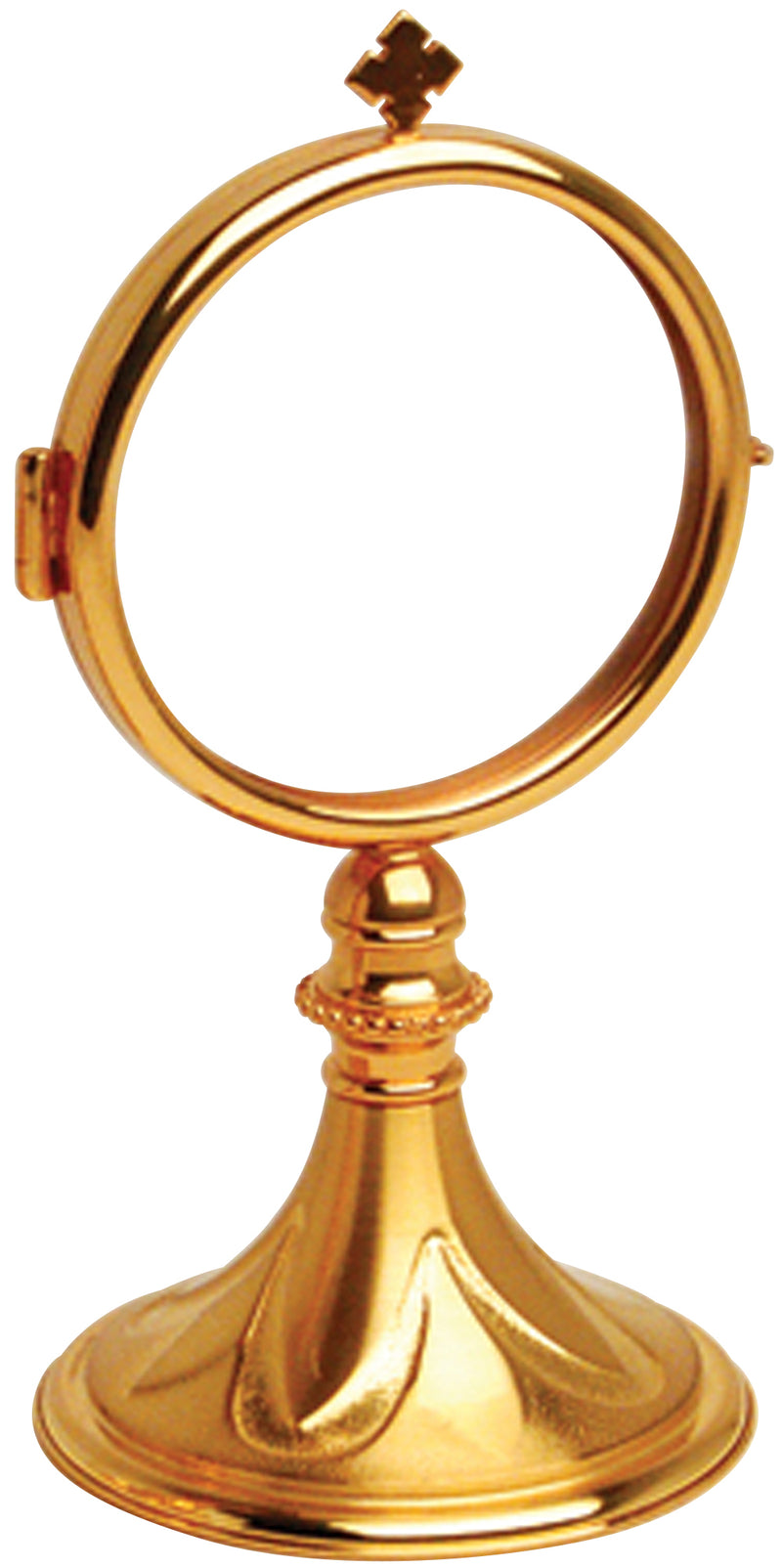 Gold Plated Chapel Monstrance with Fixed Luna and Classic Design | Koley's Inc.