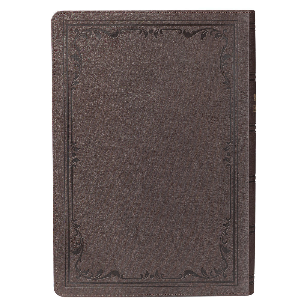 Dark Brown Faux Leather Super Giant Print King James Version Bible