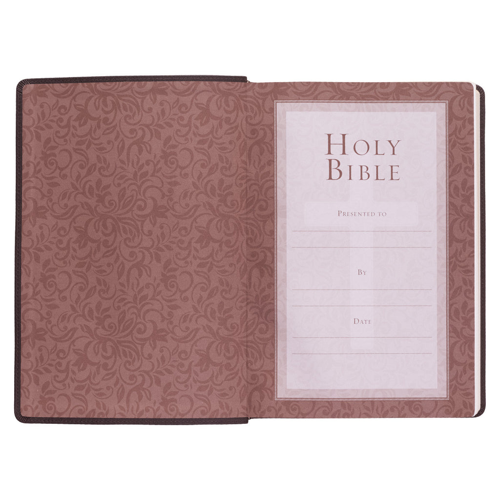 Dark Brown Faux Leather Super Giant Print King James Version Bible