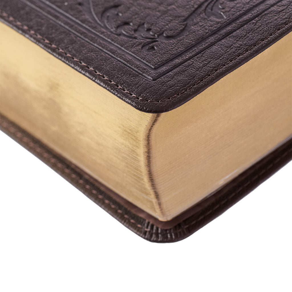 Dark Brown Faux Leather Super Giant Print King James Version Bible