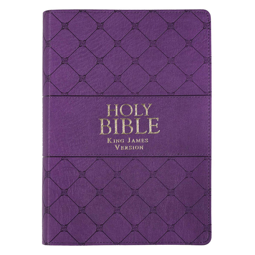 Purple Faux Leather Super Giant Print King James Version Bible