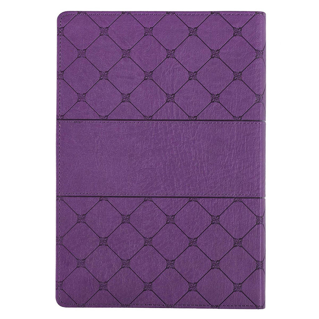 Purple Faux Leather Super Giant Print King James Version Bible