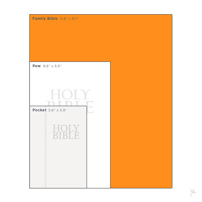 Dark Brown Faux Leather KJV Family Bible | Christian Art Gifts