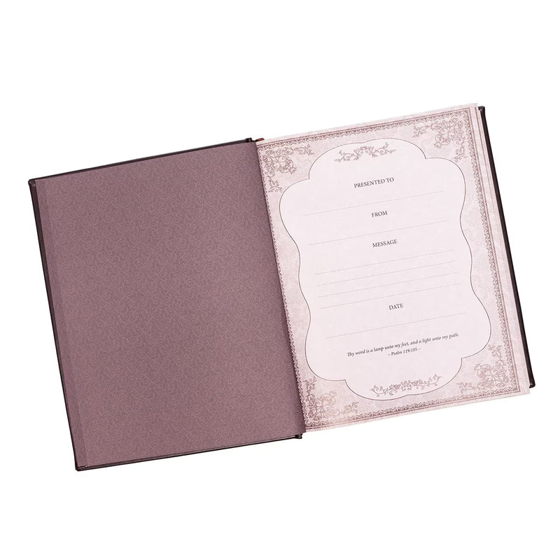 Dark Brown Faux Leather KJV Family Bible | Christian Art Gifts