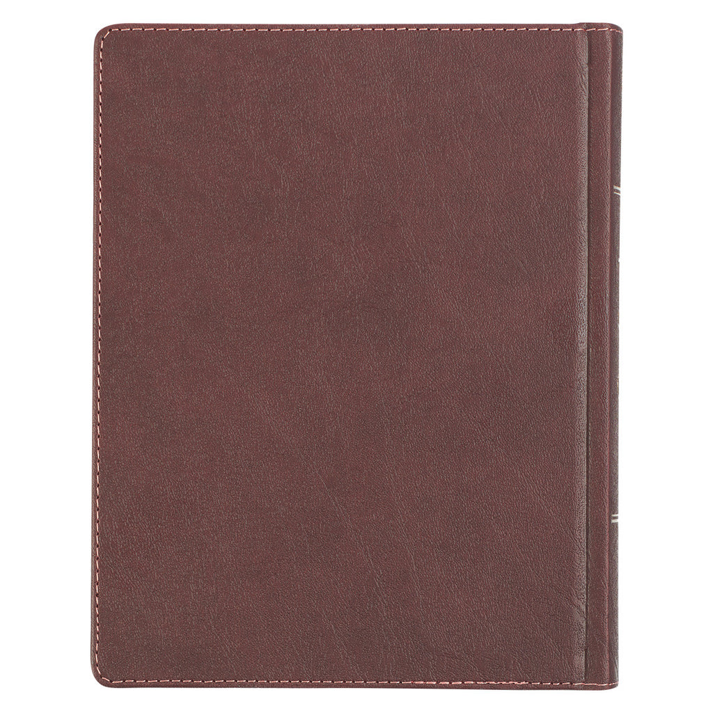 Brown and Pink Faux Leather Hardcover Note-taking Bible