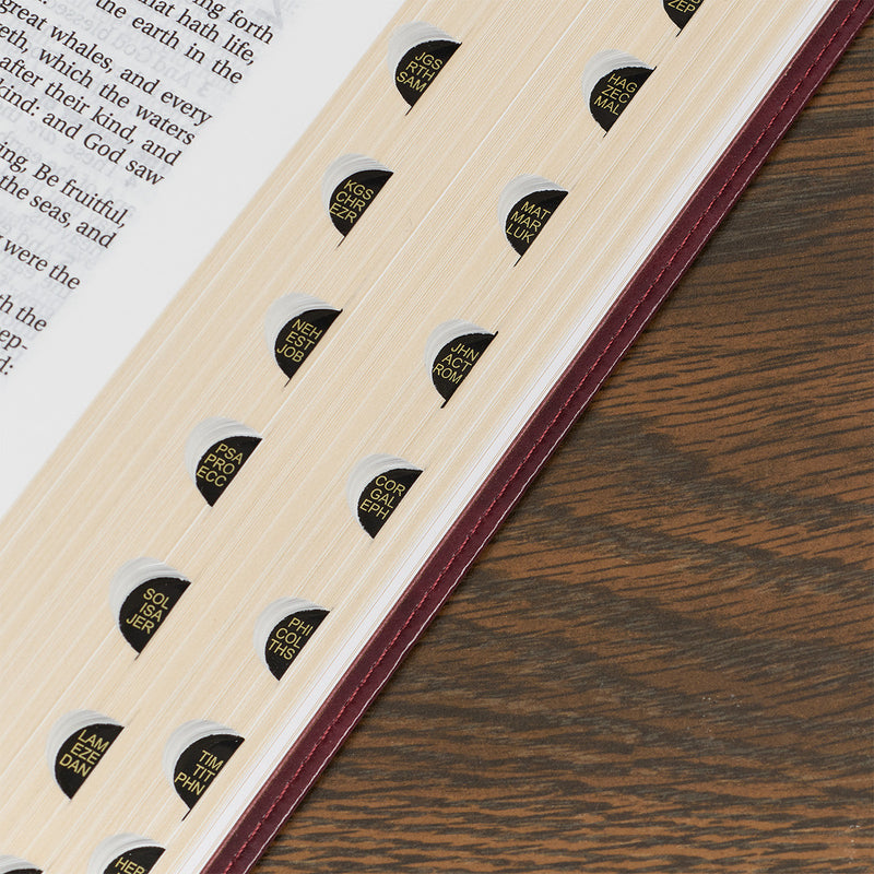 Burgundy Large Print King James Bible (Personalizable!)