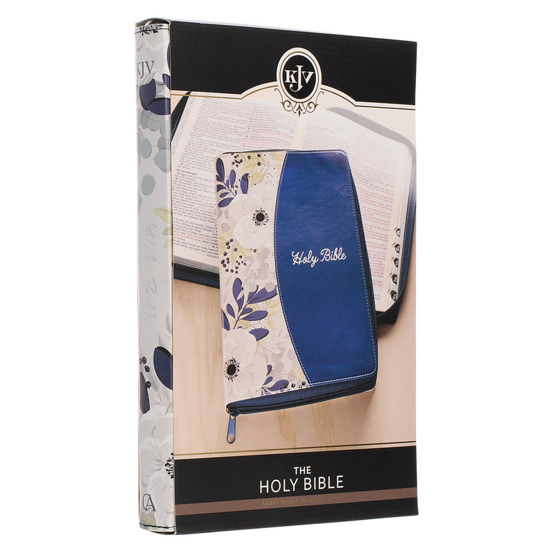 Large Print KJV Bible with Zipper & Thumb Index (Personalizable!)