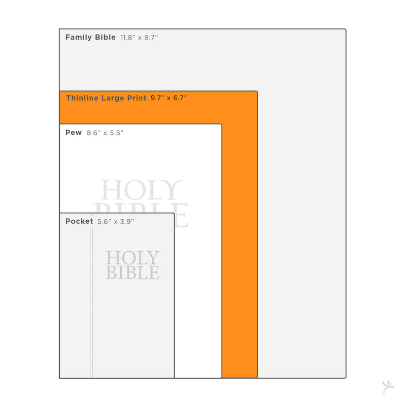 Large Print KJV Bible with Zipper & Thumb Index (Personalizable!)