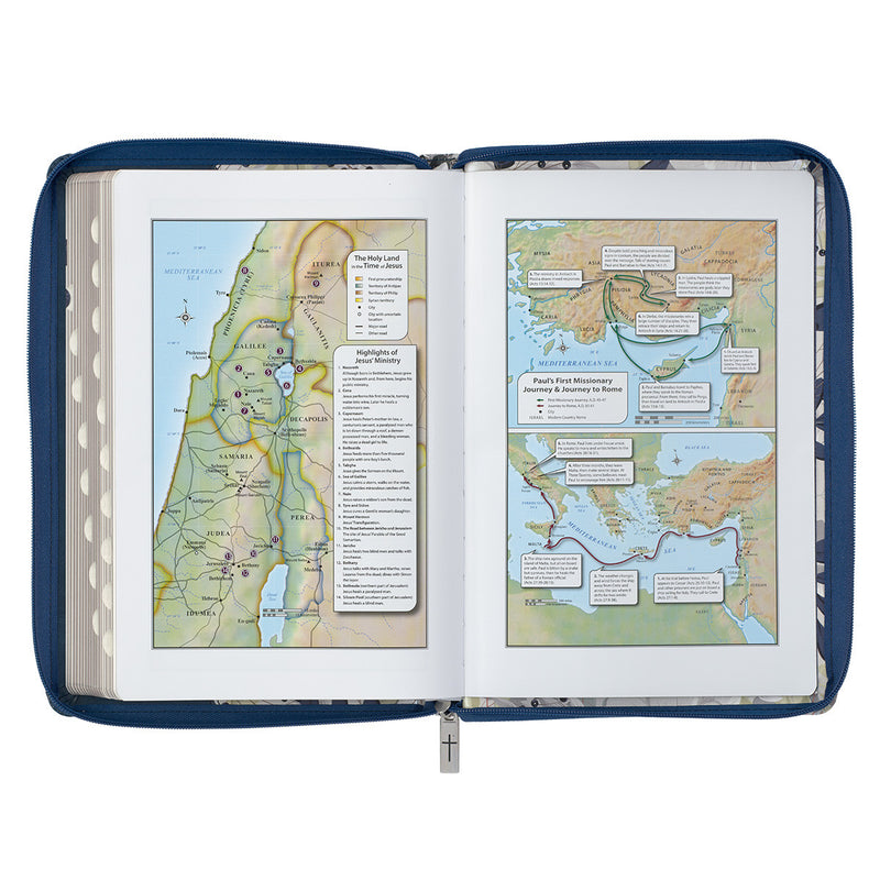 Large Print KJV Bible with Zipper & Thumb Index (Personalizable!)