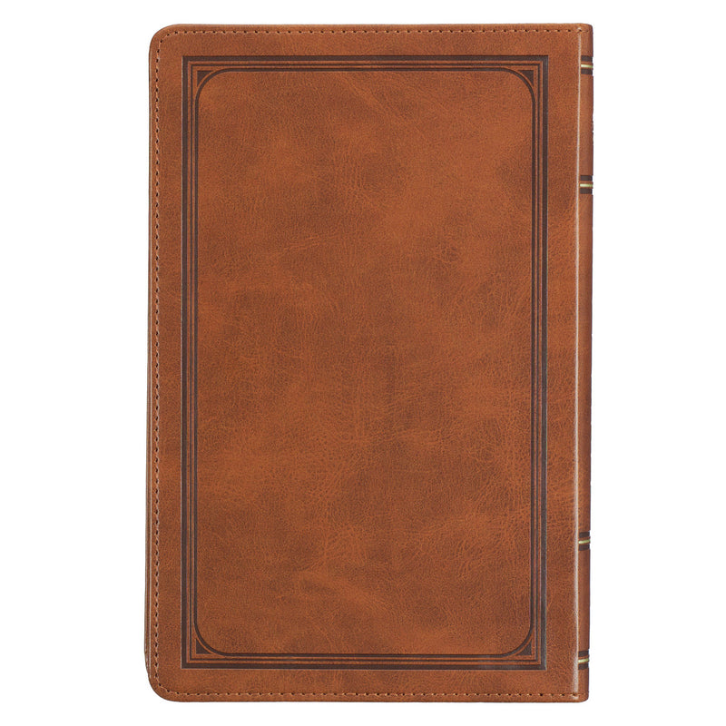 KJV Bible - Honey-brown Faux Leather Gift Bible (Personalizable!)