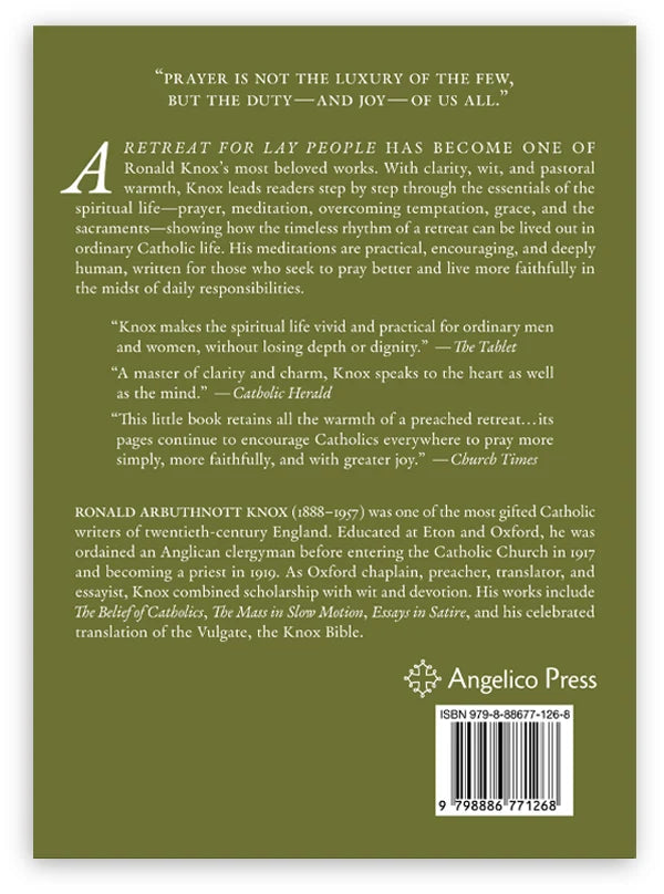 A Retreat for Lay People | Angelico Press