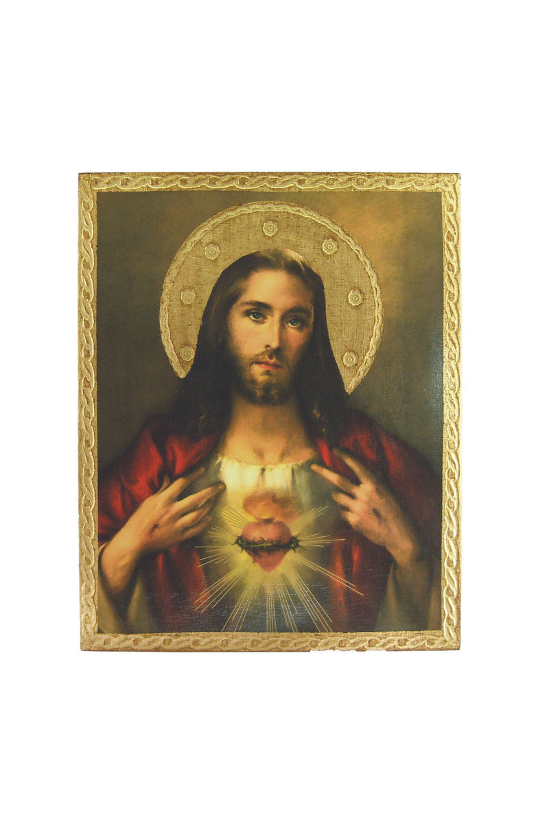 Sacred Heart of Jesus Wall Plaque 8x10 – Made in Italy | Goldscheider