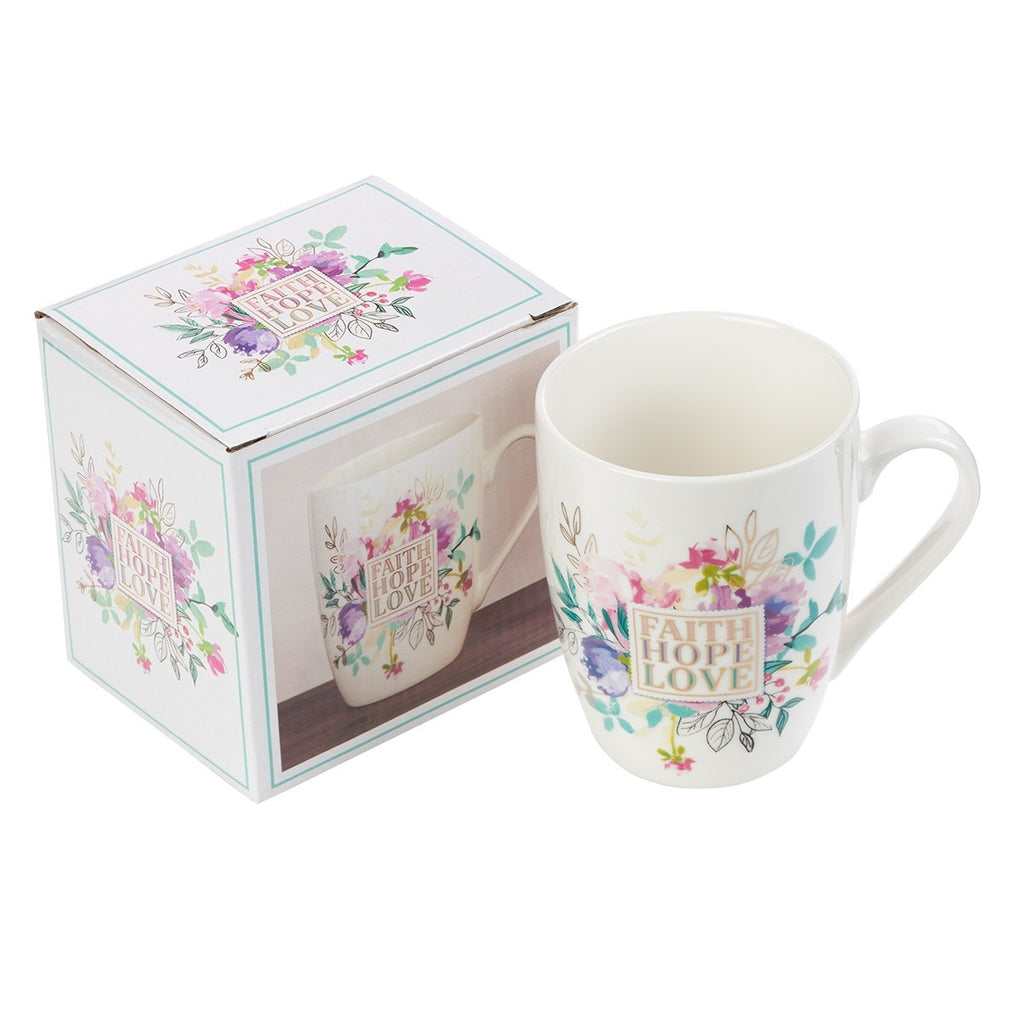 Faith Hope Love Ceramic Coffee Mug