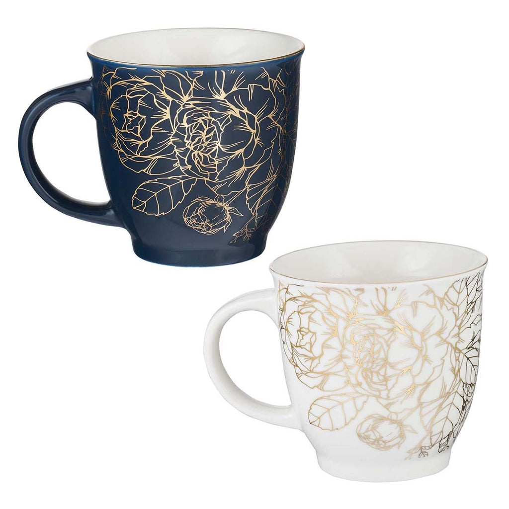 A Beautiful Morning Two Piece Ceramic Mug Set - Lamentations 3:23 & Ecclesiastes 3:1