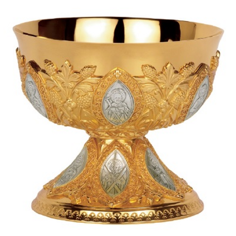Molina 2132-02 Apostles Open Ciborium, Gold Plated, product photograph 1