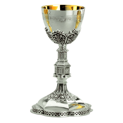 Molina 2380 Gothic filigree chalice with 6 1/4-inch dish paten