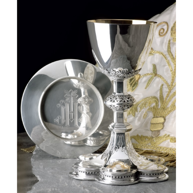 Molina 2480 Devotional Medallion Chalice & Scale Paten, product photograph 1