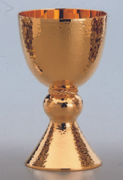 Molina 2736 Bavarian Hammered Chalice & Bowl Paten, product photograph 1