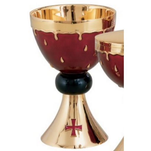 Molina 2818 Drops of Blood Chalice & Bowl Paten, product photograph 1