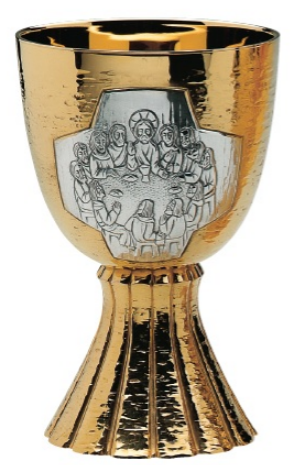 Molina 2955 Last Supper Chalice & Bowl Paten, Two Tone, product photograph 1