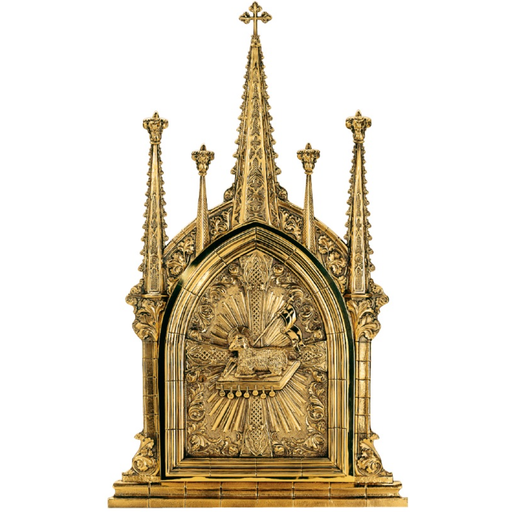 Molina 4026 Paschal Lamb Gothic Tabernacle, Plated Finishes, product photograph 1