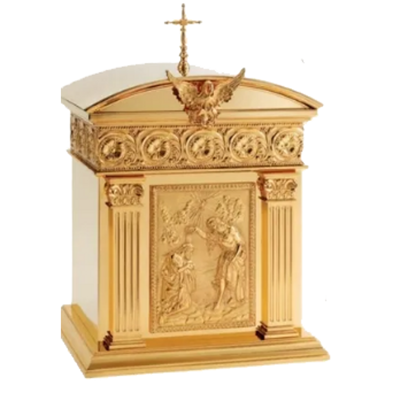 Molina 4220 Brass Tabernacle with Three Finish Choices, product photograph 1