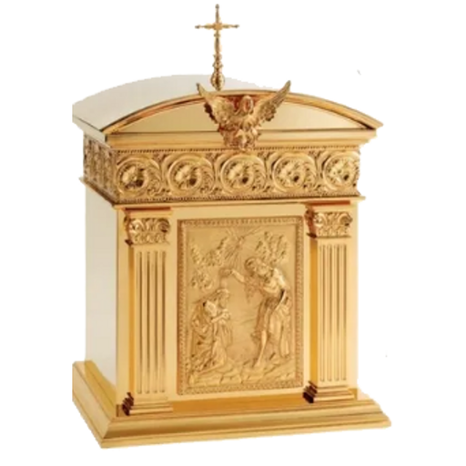 Molina 4220 Brass Tabernacle with Three Finish Choices, product photograph 1