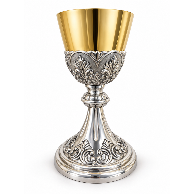 Molina 5350 chalice and paten, studio product photograph