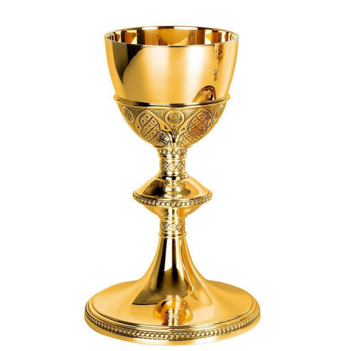 Molina 5425 Hand-Chiseled Net Chalice & Scale Paten, product photograph 1