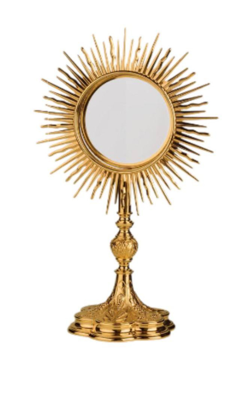 Molina 5539-A Large-Host Monstrance, 5¾-Inch Luna, product photograph 1