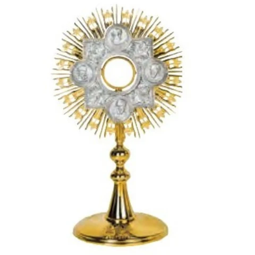 Molina 5581 Four Evangelists Monstrance, Two-Tone Detail, product photograph 1