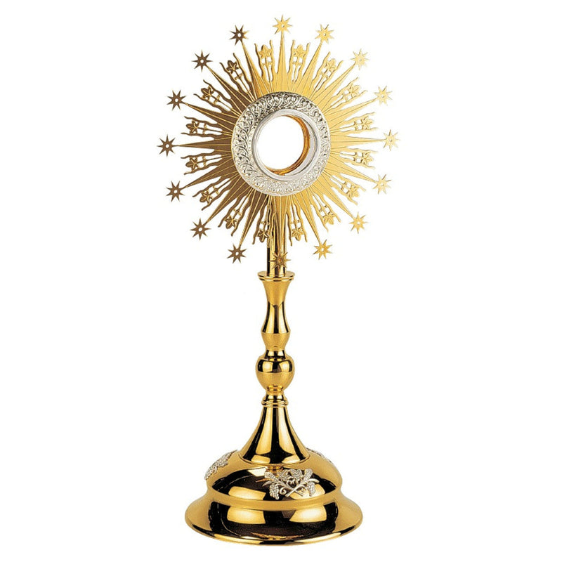 Molina 5583 Stars and Filigree Gold Plated Monstrance, product photograph 1