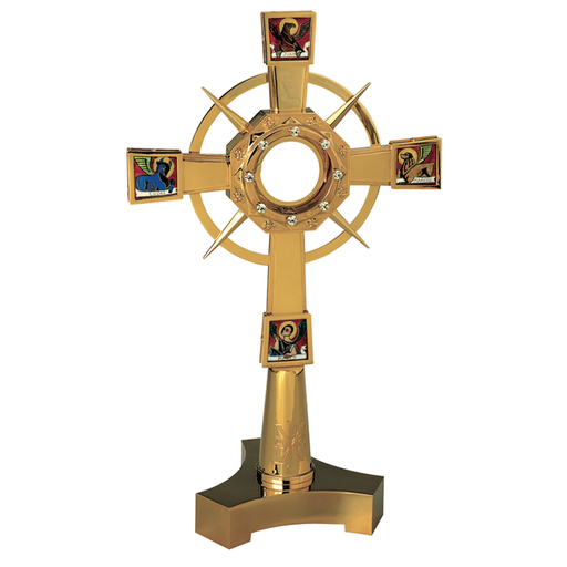 Molina 7226 Evangelists Fire Enamel Monstrance, product photograph 1