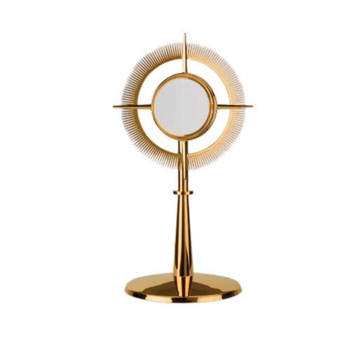 Molina 7252-A Green Enamel Large-Host Monstrance, product photograph 1