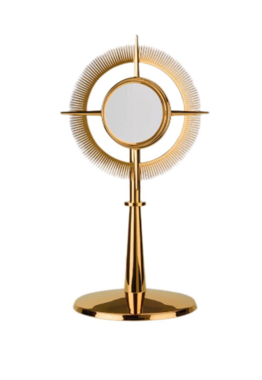 Molina 7252-A Green Enamel Large-Host Monstrance, product photograph 1