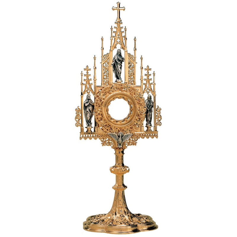 Molina 7281 Three Virtues French Gothic Monstrance, product photograph 1