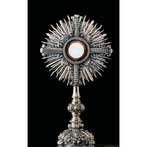 Molina 7289 Cross & Sunburst Monstrance, Plated Finishes, product photograph 1