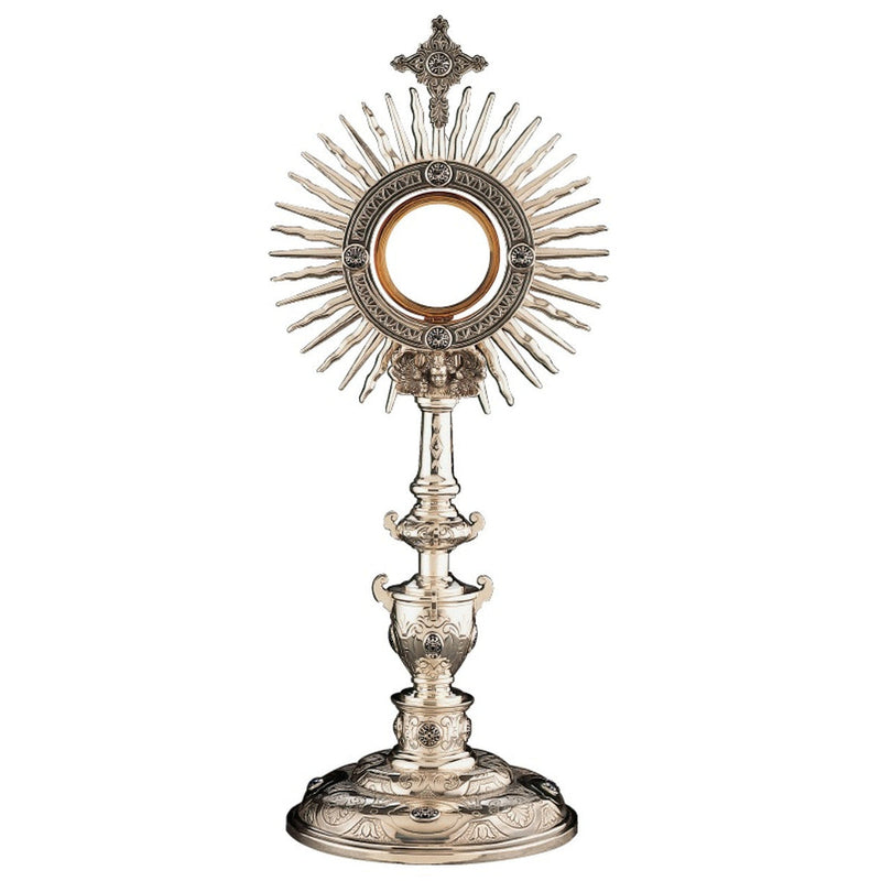 Molina 7291 Renaissance Monstrance with Blue Fire Enamel, product photograph 1