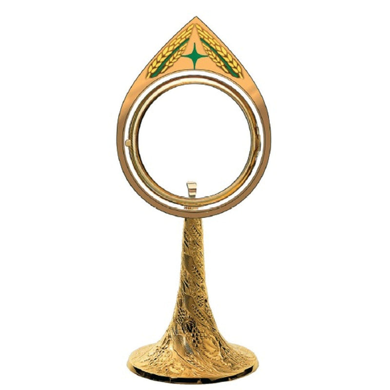 Molina 7315 Small Host Ostensorium, Gold Plated Brass, product photograph 1