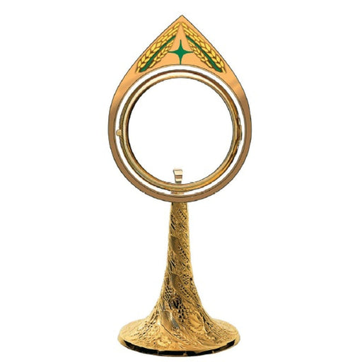 Molina 7315 Small Host Ostensorium, Gold Plated Brass, product photograph 1